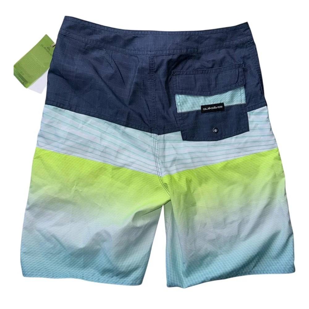 Quicksilver Boys 29 18 Blue Dry Flight Board Shorts NWT